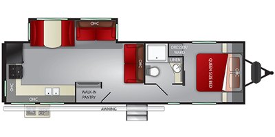 2019 Cruiser RV Fun Finder Extreme Lite 29KR floorplan