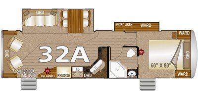 2019 Northwood Arctic Silver Fox Edition 32A floorplan