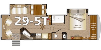 2019 Northwood Arctic Silver Fox Edition 29-5T floorplan