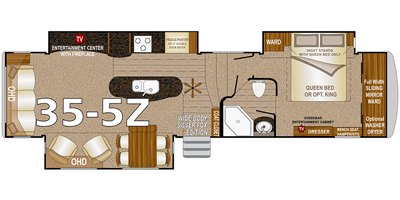 2019 Northwood Arctic Silver Fox Edition 35-5Z floorplan