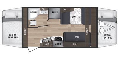 2019 Dutchmen Kodiak Ultra-Lite 172E floorplan