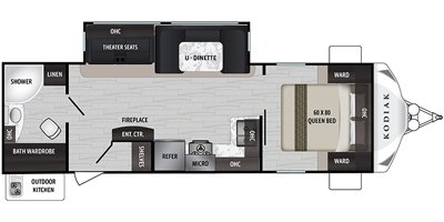2019 Dutchmen Kodiak Ultra-Lite 261RBSL floorplan