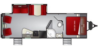 2019 Cruiser RV MPG Ultra-Lite MPG 2650RL floorplan