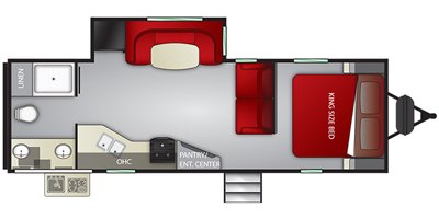 2019 Cruiser RV MPG Ultra-Lite MPG 2550RB floorplan