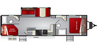 2019 Cruiser RV MPG Ultra-Lite MPG 3200DB floorplan