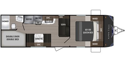 2019 Dutchmen Aspen Trail 2710BHWE floorplan