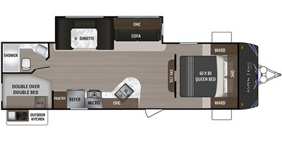 2019 Dutchmen Aspen Trail 2750BHS floorplan