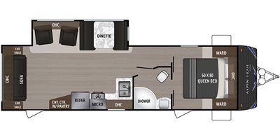 2019 Dutchmen Aspen Trail 2860RLS floorplan