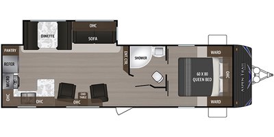 2019 Dutchmen Aspen Trail 2880RKSWE floorplan