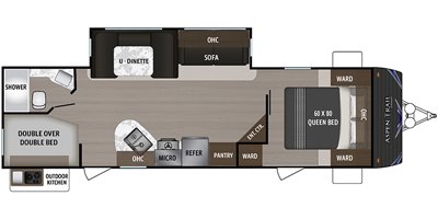 2019 Dutchmen Aspen Trail 2850BHS floorplan