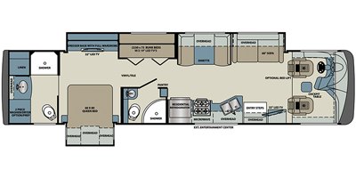 2019 Forest River Legacy SR 340 38C floorplan