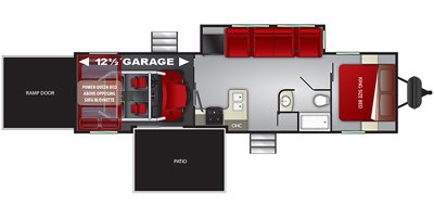 2019 Cruiser RV Stryker STG-3212 floorplan