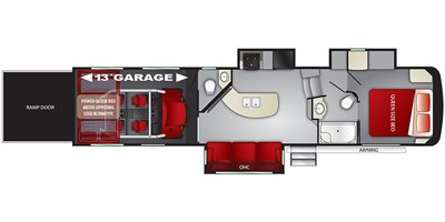 2019 Cruiser RV Stryker STF-3513 floorplan