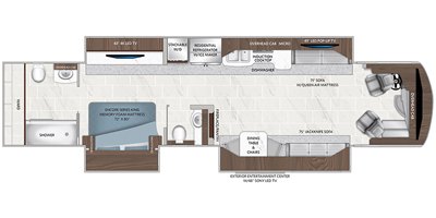 2019 American Coach American Dream® 42S floorplan