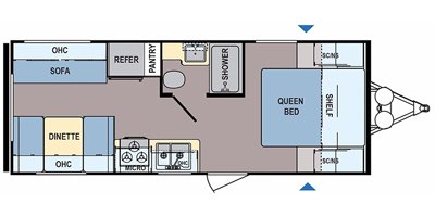 2019 Dutchmen Coleman Lantern 202RD floorplan