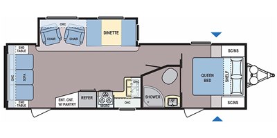 2019 Dutchmen Coleman Lantern Western Edition 280RLWE floorplan