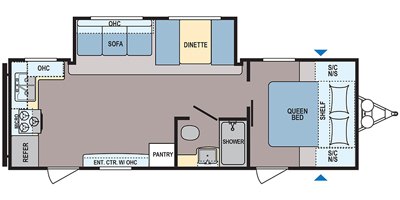 2019 Dutchmen Coleman Lantern Western Edition 245RKWE floorplan