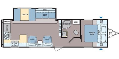 2019 Dutchmen Coleman Lantern Western Edition 286RKWE floorplan