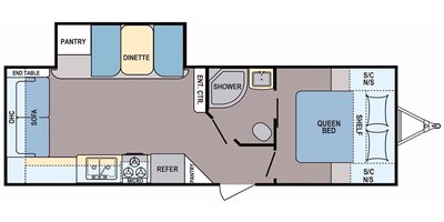 2019 Dutchmen Coleman Light 2515RL floorplan