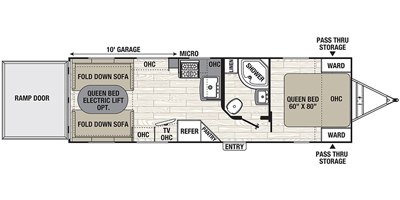 2019 Coachmen Freedom Express Blast 271BL floorplan