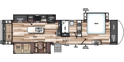 2019 Forest River Wildwood Heritage Glen Elite 34RL floorplan