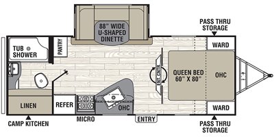 2019 Coachmen Freedom Express Liberty Edition 231RBDSLE floorplan