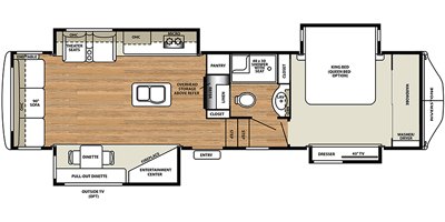 2019 Forest River Riverstone Legacy 34SLE floorplan