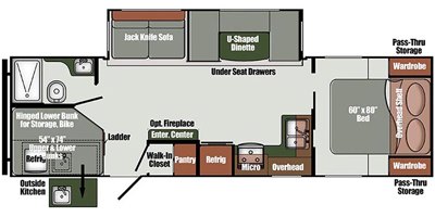 2019 Gulf Stream Geo 275CK floorplan