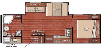 2019 Gulf Stream Innsbruck 266RBS floorplan