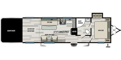 2019 Forest River Stealth FK2917G floorplan