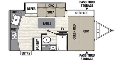 2019 Coachmen Freedom Express Pilot 19RKS floorplan