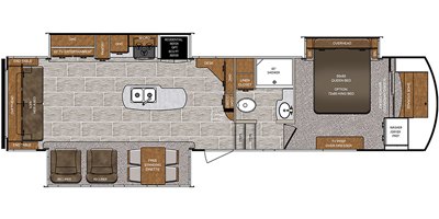 2019 Forest River Wildcat 32WB floorplan