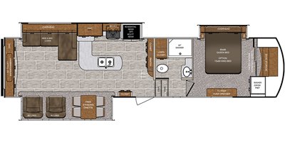 2019 Forest River Wildcat 34WB floorplan