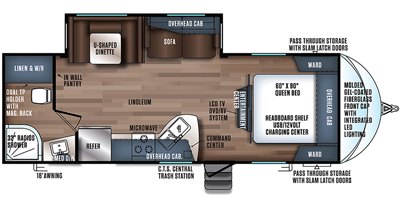 2019 Forest River Wildcat Maxx 26FBS floorplan