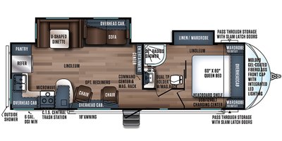 2019 Forest River Wildcat Maxx 28RKX floorplan