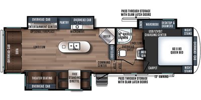 2019 Forest River Wildcat Maxx 295RSX floorplan