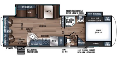 2019 Forest River Wildcat Maxx 272RLX floorplan