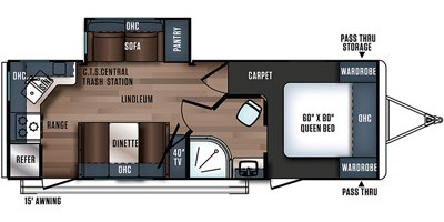 2019 Forest River Wildcat Maxx 245RGX floorplan