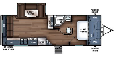 2019 Forest River Wildcat Maxx 255RLX floorplan