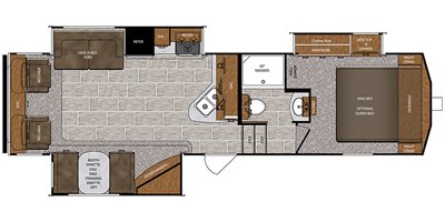 2019 Forest River Wildcat 280SG floorplan