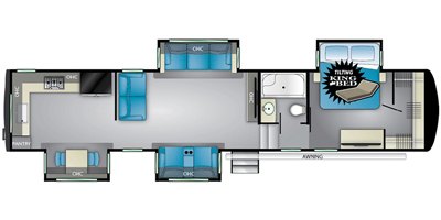 2019 Heartland Landmark 365 LM Concord floorplan