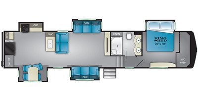 2019 Heartland Gateway 3910RK floorplan