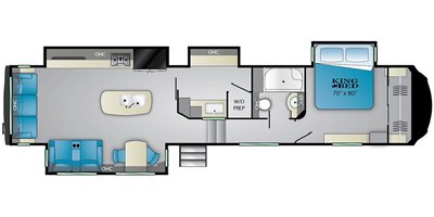 2019 Heartland Bighorn BH 3925 MLP floorplan