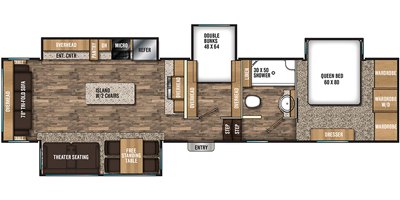 2019 Coachmen Chaparral 360IBL floorplan