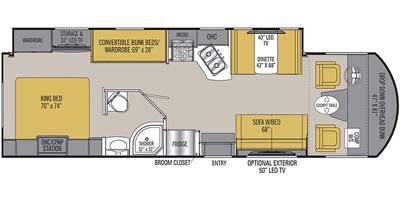 2019 Coachmen Pursuit 31BH floorplan