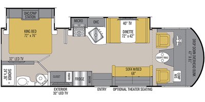 2019 Coachmen Pursuit 27DS floorplan