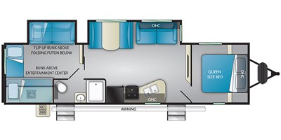 2019 Heartland Sundance Ultra-Lite SDTT 324BH floorplan