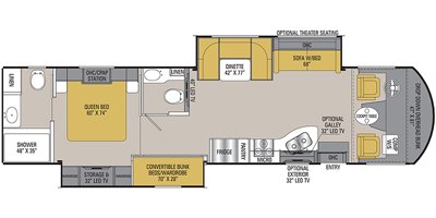 2019 Coachmen Mirada 35BH floorplan