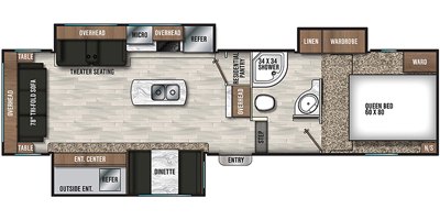 2019 Coachmen Chaparral X-Lite 285X floorplan