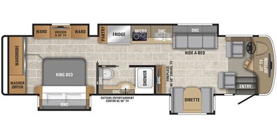 2019 Entegra Coach Insignia 37MB floorplan